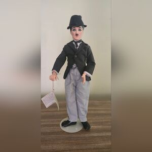 Charlie Chaplin Classic Black and Gray Toy Figure